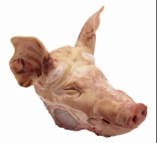 Pork head with cheeks with ears